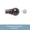 Kenney Mfg Kenney Hamlin 1" Premium Decorative Window Double Curtain Rod, 66-120", Weathered Brown KN85062V1 - alternate 3